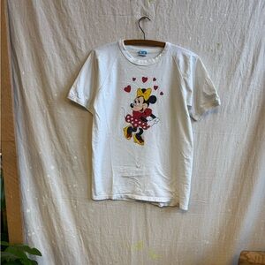 Vintage 80s Disney Minnie Mouse White T-Shirt